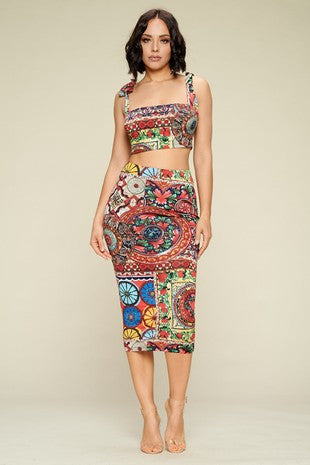 Valentina Midi Skirt Sets